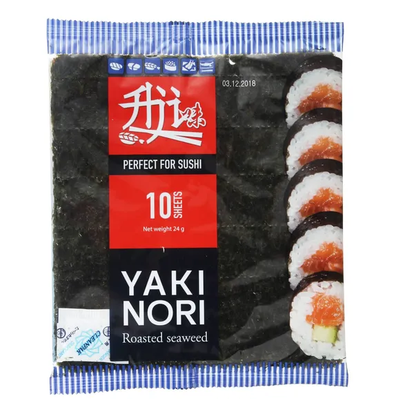 Jūraszāles Yaki Nori grauzdētas suši pagatavošanai 24g
