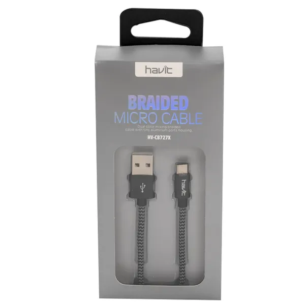 Kabelis a-microb, pīts/1.2m Havit 6132