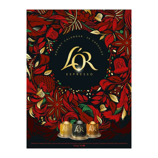 Kafija Lor adventes kalendārs 24x5,2g