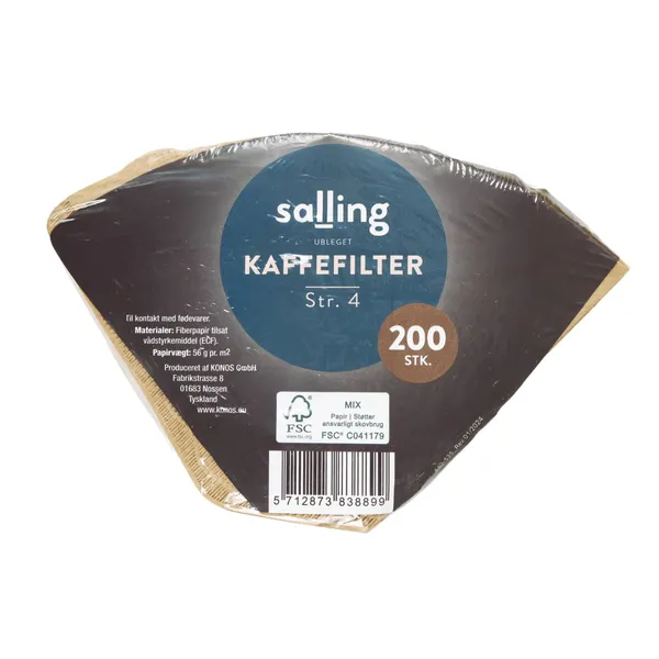 Kafijas filtri Salling 4. izmērs, 200gab.