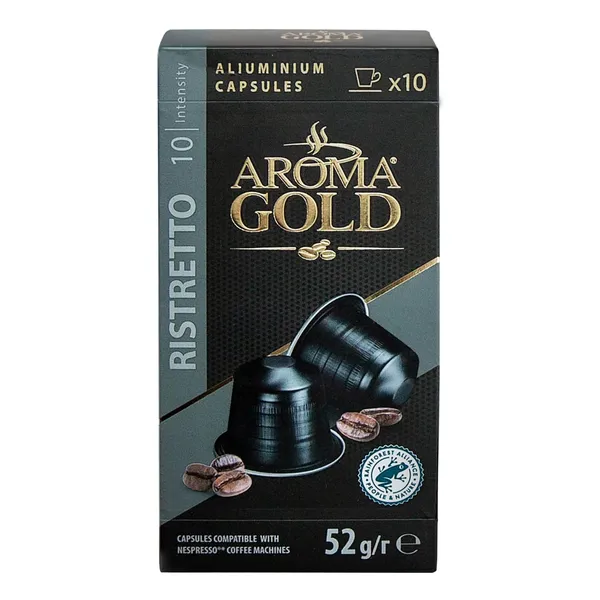 Kafijas kapsulas Aroma Gold Ristretto 10x5,2g
