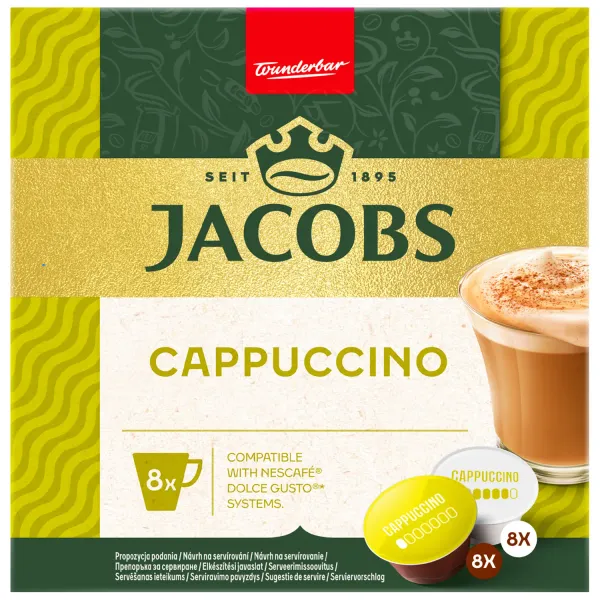 Kafijas kapsulās Jacobs Cappuccino 2x8gab. 164g