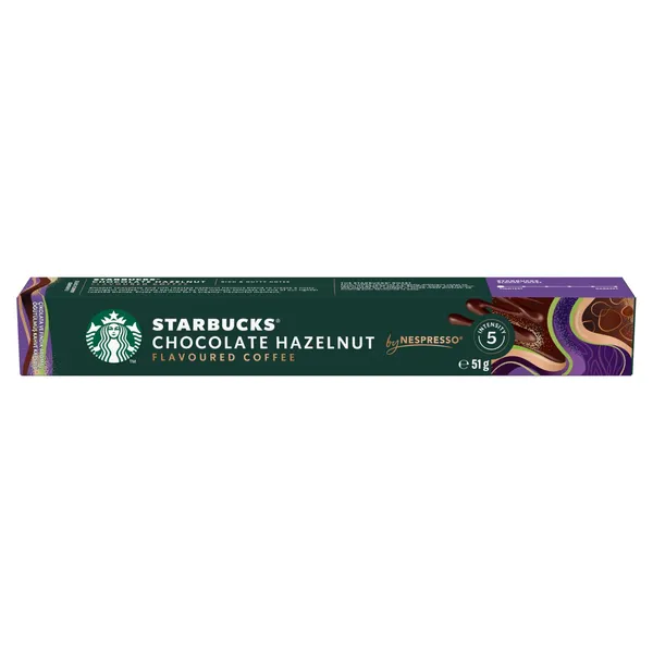 Kafijas kapsulas Starbucks by Nespresso Choco ar lazdu riekstu garšu 51g