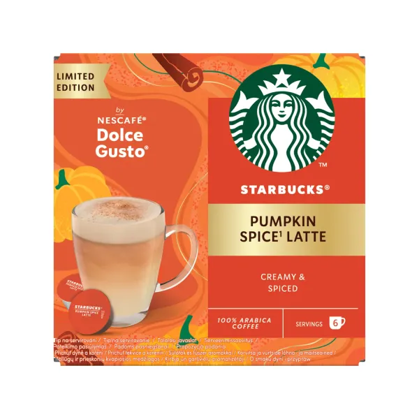 Kafijas kapsulas Starbucks Latte Pumpkin 129g