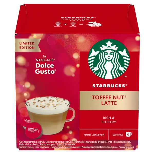 Kafijas kapsulas Starbucks Toffee Nut Dolce Gusto 127,8g