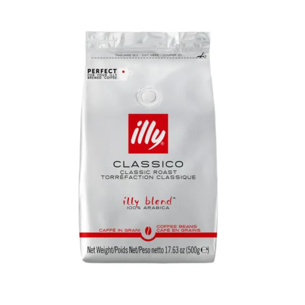 Kafijas pupiņas Illy viegli grauzdētas 500g