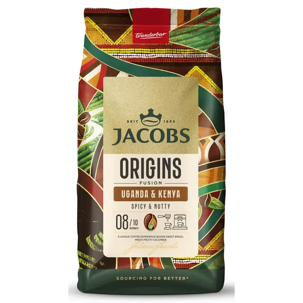 Kafijas pupiņas Jacobs Origins Uganda and Kenya 1kg