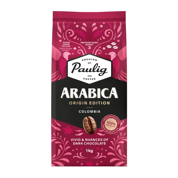 Kafijas pupiņas PAULIG Arabica Origin Edition Colombia 1kg