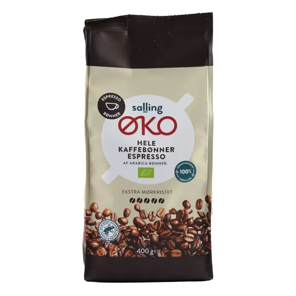Ekoloģiskas kafijas pupiņas Salling Eko espresso 400g