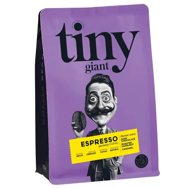 Kafijas pupiņas Tiny Giant Espresso Brazīlija 250g