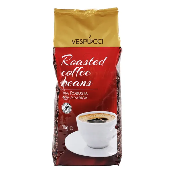 Kafijas pupiņas Vespucci grauzdētas 1kg