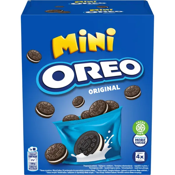 Kakao cepumi Oreo ar vaniļas garšas pildījumu 160g