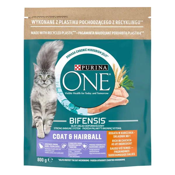 Kaķu barība Purina One vistas 800g