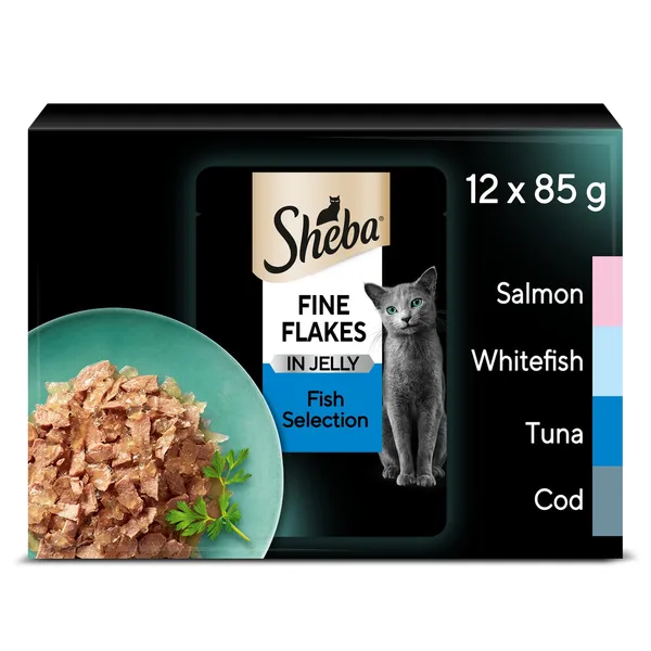 Kaķu barība Sheba Fish Selection In Jelly 12x85g