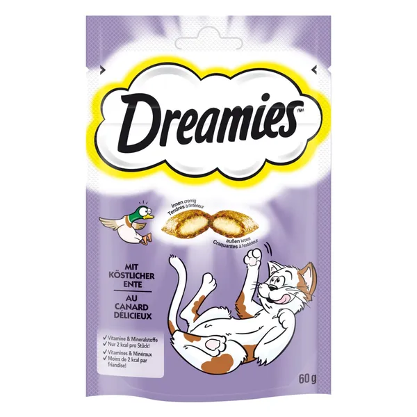 Kaķu kārums Dreamies ar pīles gaļu 60g
