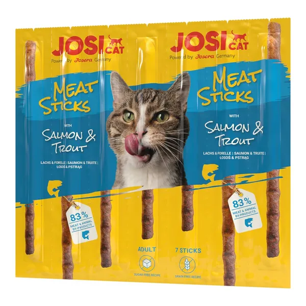 Kārumi kaķiem JosiCat Meat Sticks Salmon&Trout 35g