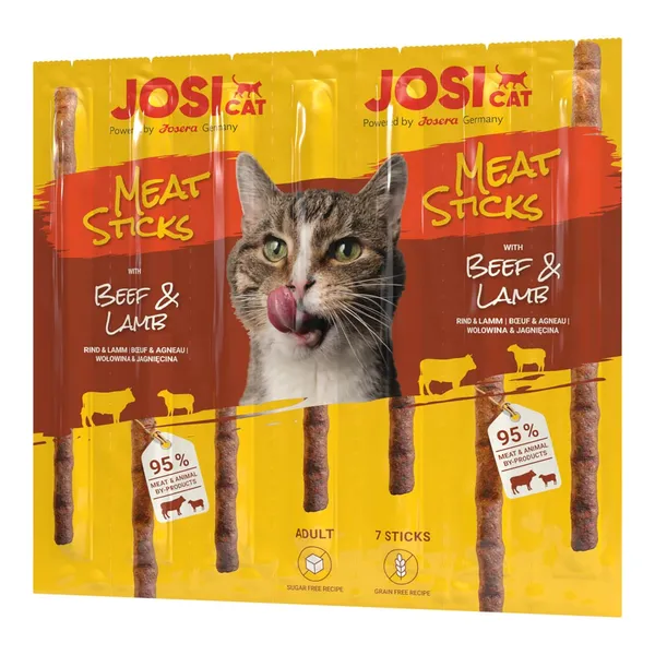 Kārumi kaķiem JosiCat Meat Sticks Beef&Lamb 35g