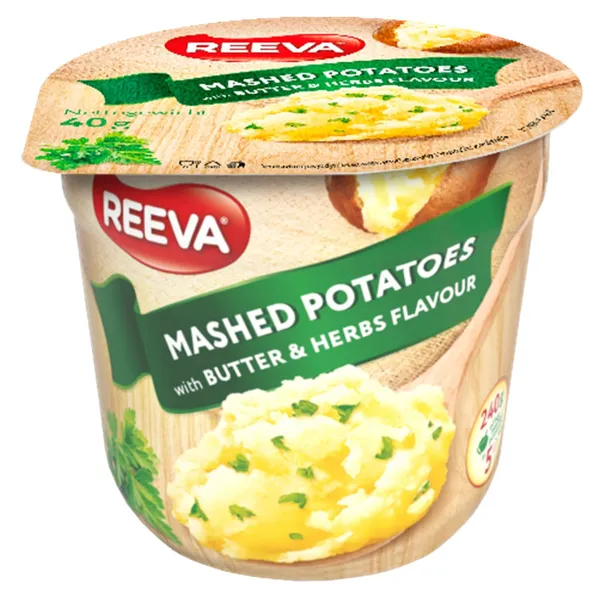 Ātri pagatavojams kartupeļu biezenis Reeva ar sviestu un garšaugiem 40g