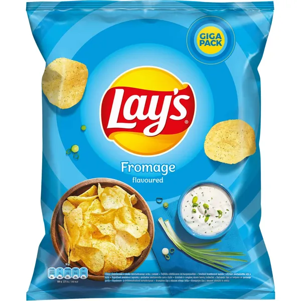 Kartupeļu čipsi Lay's ar krējuma un garšaugu garšu 250g