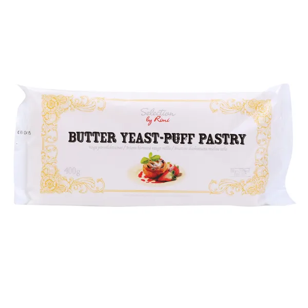 Kārtainā mīkla Selection by Rimi ar sviestu saldēta 400g