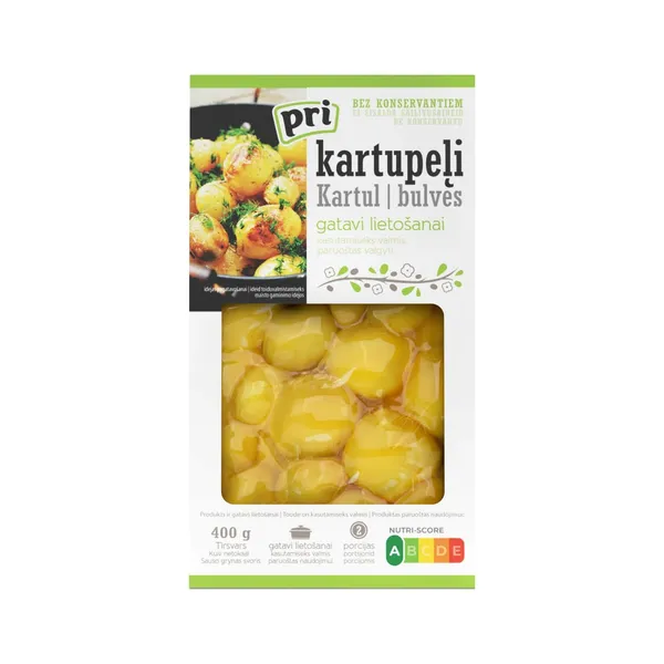 Kartupeļi gatavi lietošanai 400g