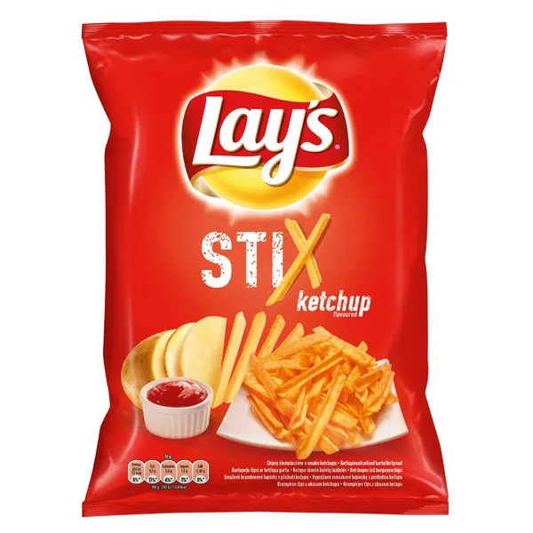 Kartupeļu čipsi LAY'S Stix ar kečupa garšu 130g