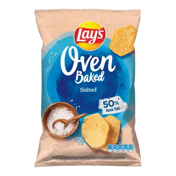 Krāsnī cepti kartupeļu čipsi Lay's ar sāli 110g