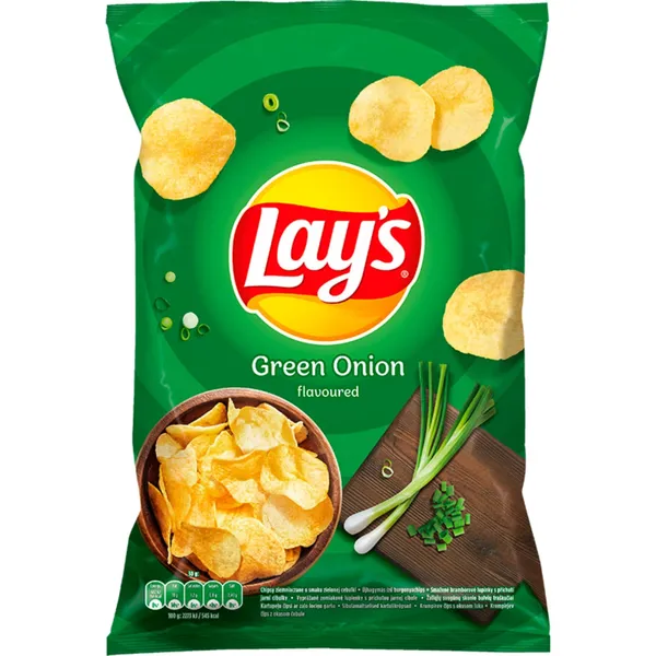 Kartupeļu čipsi Lay's ar zaļo lociņu garšu 130g