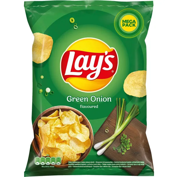 Kartupeļu čipsi Lay's ar zaļo lociņu garšu 200g
