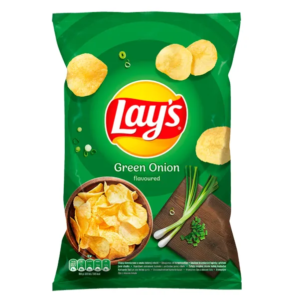 Kartupeļu čipsi Lays ar zaļo lociņu garšu 40g