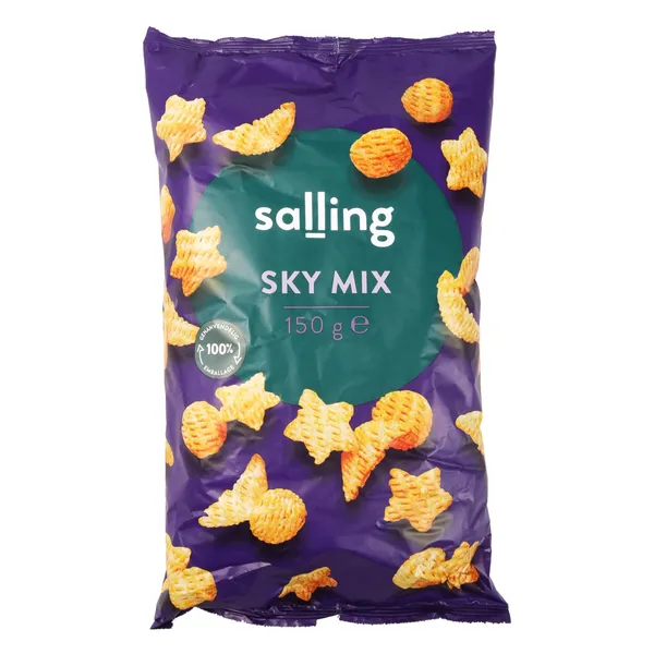 Kartupeļu čipsi Salling Sky Mix ar paprikas garšu 150g