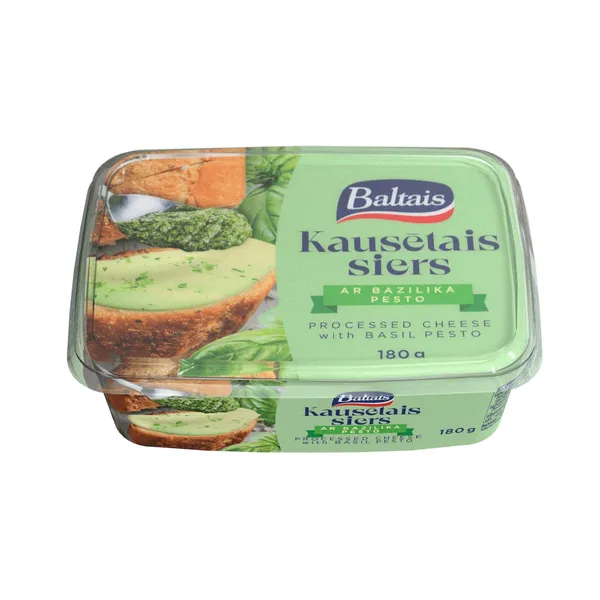 Kausētais siers ar bazilika pesto mērci 180g