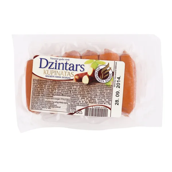 Kausēta siera desiņas DZINTARS 108g