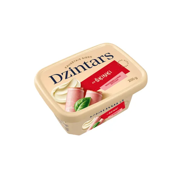 Kausētais siers Dzintars ar šķiņķi 200g