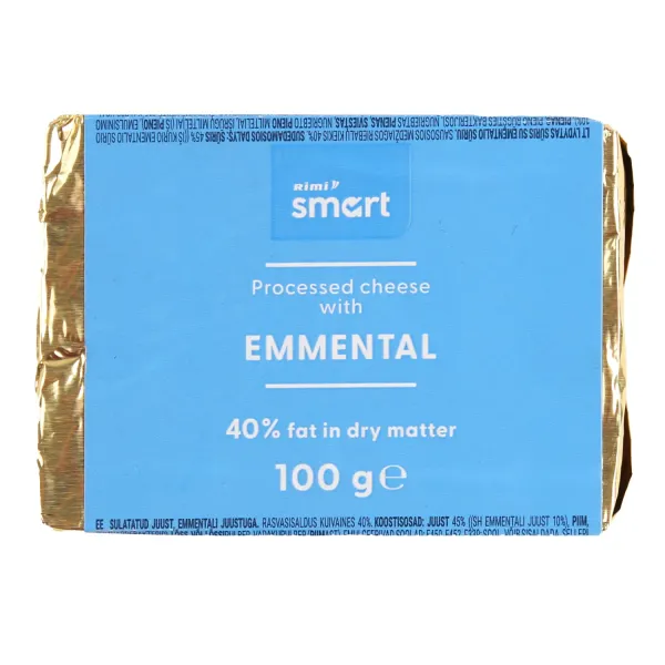 Kausētais siers Rimi Smart ar Ementāles sieru 100g