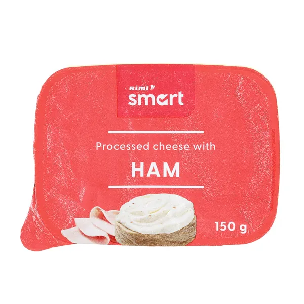 Kausētais siers Rimi Smart ar šķiņķi 150g