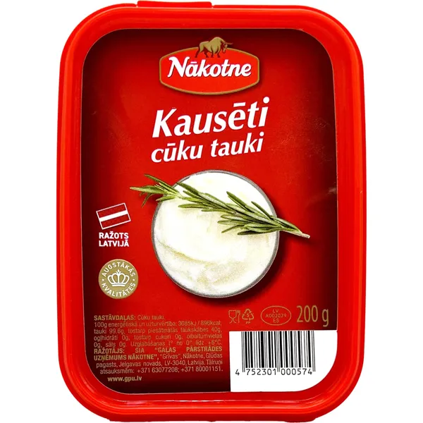 Kausēti cūku tauki Nākotne 200g