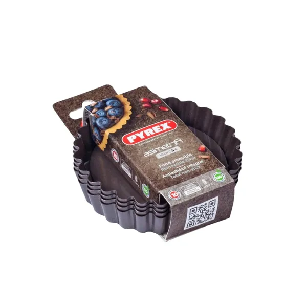 Keksa formu komplekts ar vaļēju pamatni 10 cm