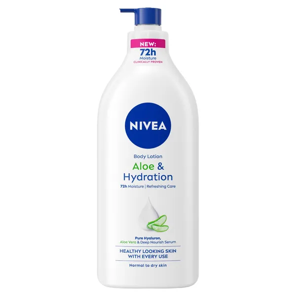 Ķermeņa losjons Nivea Aloe & Hydration normālai un sausai ādai 625ml