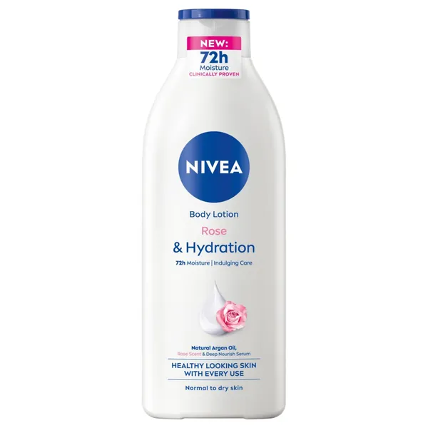 Ķermeņa losjons Nivea Rose & Hydration normālai un sausai ādai 400ml