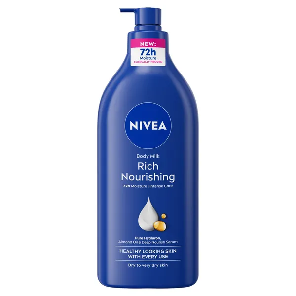 Ķermeņa pieniņš Nivea Rich Nourishing sausai un ļoti sausai ādai 625ml