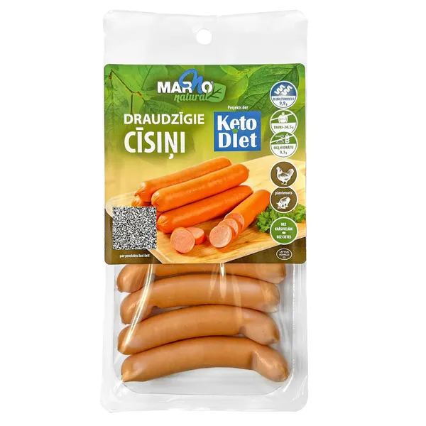 Keto draudzīgie cīsiņi Marno 280g