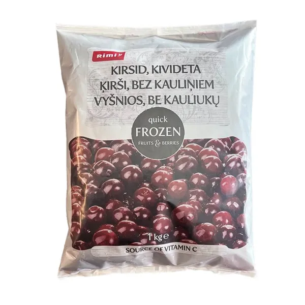 Ķirši Rimi bez kauliņiem, ātri sasaldēti 1kg