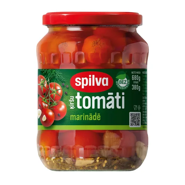 Ķiršu tomāti Spilva marinādē 680g/380g