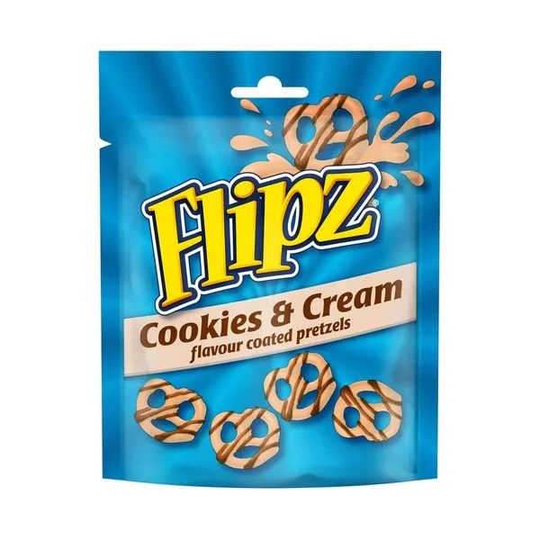 Kliņģerīši FLIPZ (COOKIES AND CREAM), 90g