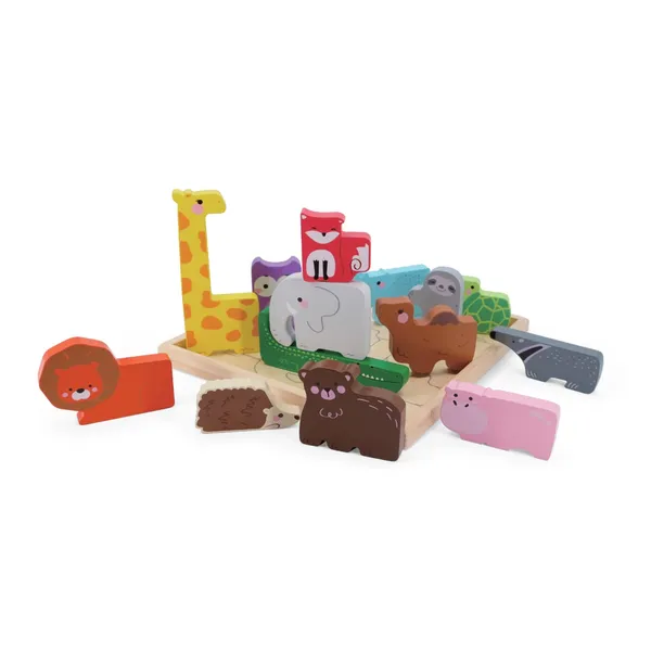 Koka puzle ar dzīvniekiem Gerardos Toys SS26