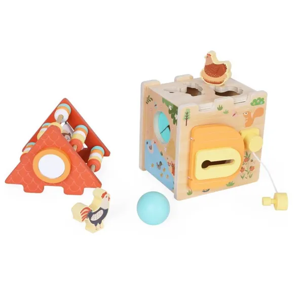 Koka rotaļlieta aktivitāšu māja Gerardos Toys SS26