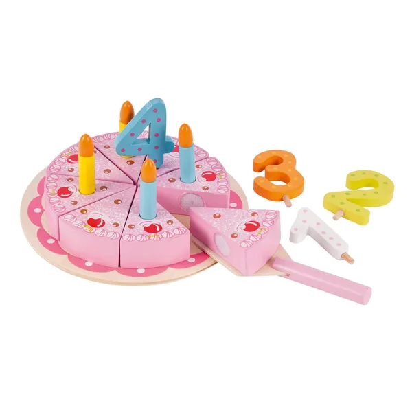 Koka rotaļlieta dzimšanas dienas kūka Gerardos Toys SS26