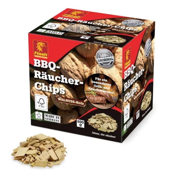 Koka skaidas Flash Walnut 600g GR24