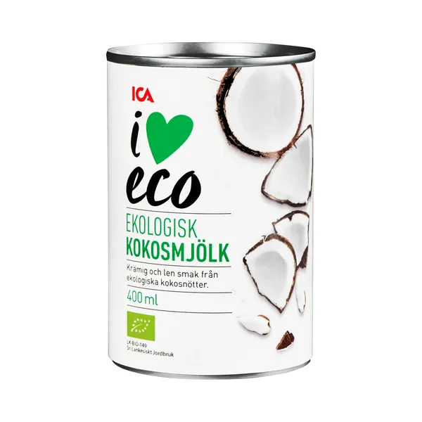 Bioloģisks kokosriekstu dzēriens I LOVE ECO, 400 ml